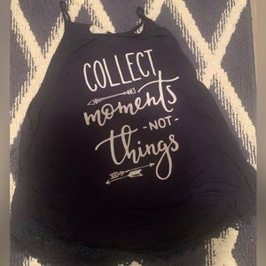 Navy spaghetti strap top